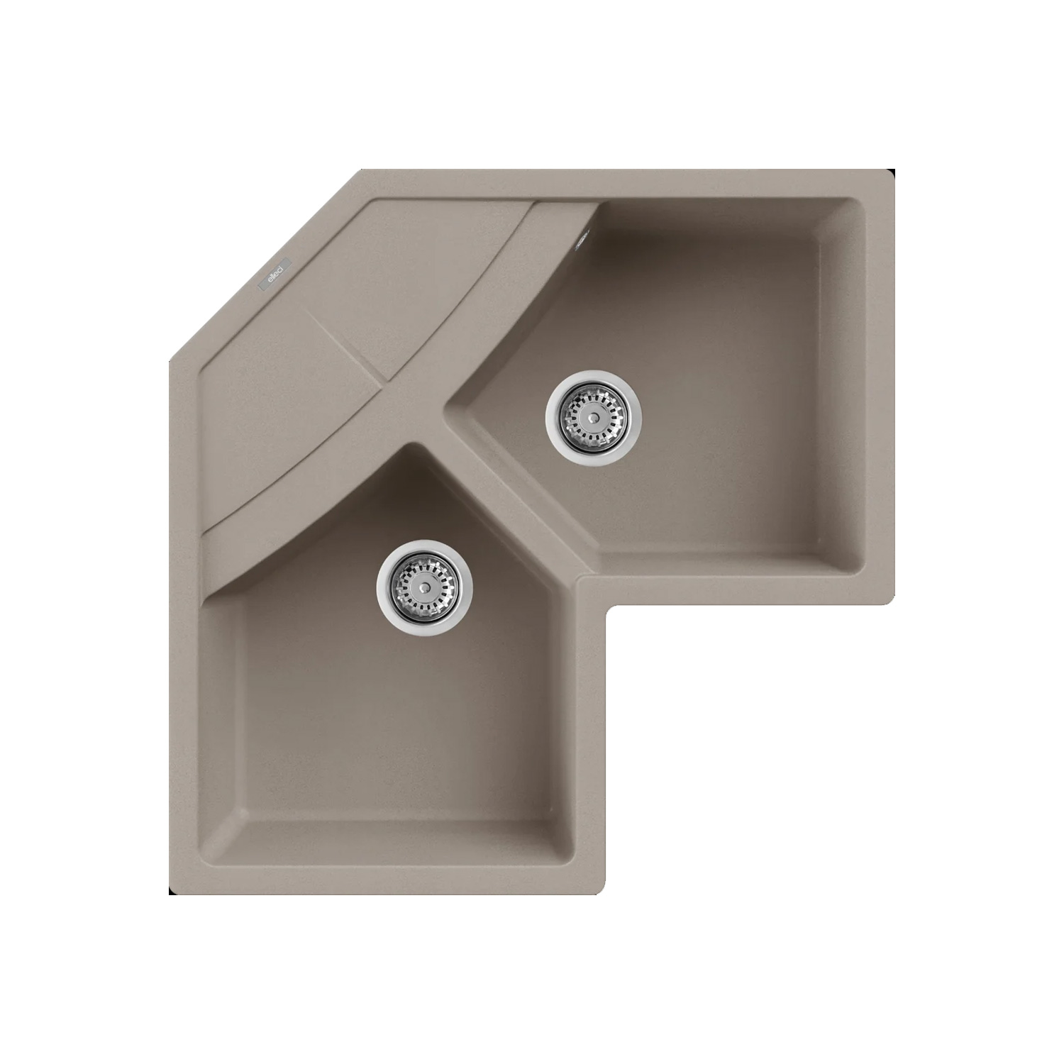 Νεροχύτης κουζίνας UNICO Corner ELLECI 83x83cm