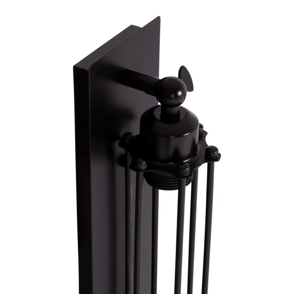 ΑΠΛΙΚΑ ΤΟΙΧΟΥ 2ΦΩΤΗ BEACON HM4463 ΜΕΤΑΛΛΟ ΣΕ ΜΑΥΡΟ 10x10x47Υεκ.