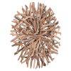 ΔΙΑΚΟΣΜΗΤΙΚΗ ΑΠΛΙΚΑ ΤΟΙΧΟΥ DREAMER HM4422 DRIFTWOOD ΜΕ ΤΑΙΝΙΑ LED Φ90x7(πάχος)εκ.