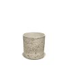 STONE POLYRESIN ΚΑΣΠΩ ΜΕ ΠΙΑΤΟ ΜΠΕΖ ΠΑΛΑΙΩΜΕΝΟ ΦΙΛΝΤΙΣΙ ΜΙΚΡΟ - Φ28x28cm