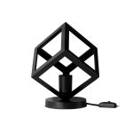 GloboStar® DISE 203-0272 Μοντέρνο Eπιτραπέζιο Φωτιστικό Μονόφωτο 1 x E27 IP20 Μαύρο Πλαστικό - Μ28 x Π28 x Υ29cm