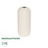 GloboStar® Artificial Garden BLANCO 21247 Διακοσμητική Κεραμική Γλάστρα Γκρι Π11 x Μ11 x Υ25 cm