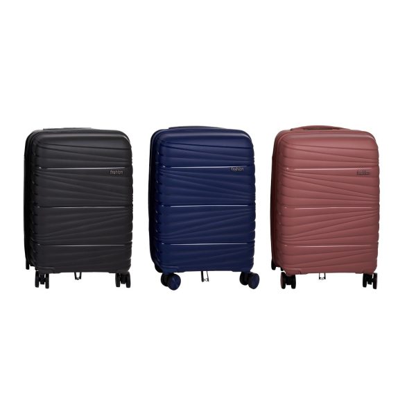 Βαλίτσα "TRAVEL" σκληρή σε χρώμα μπλε