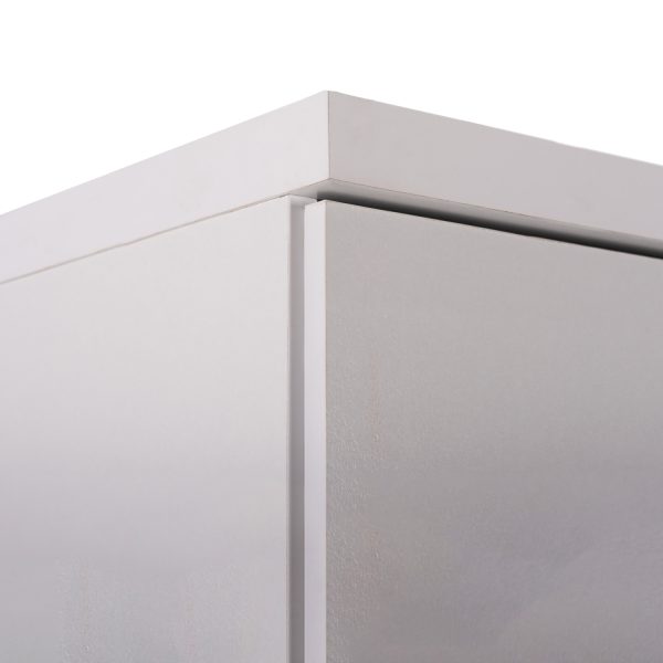 Ντουλάπα ρούχων δίφυλλη REAL χρώμα λευκό 60x42x180