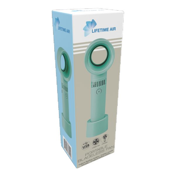 Φορητός Ανεμιστήρας Χωρίς Έλικες USB Πράσινο LIFETIME AIR