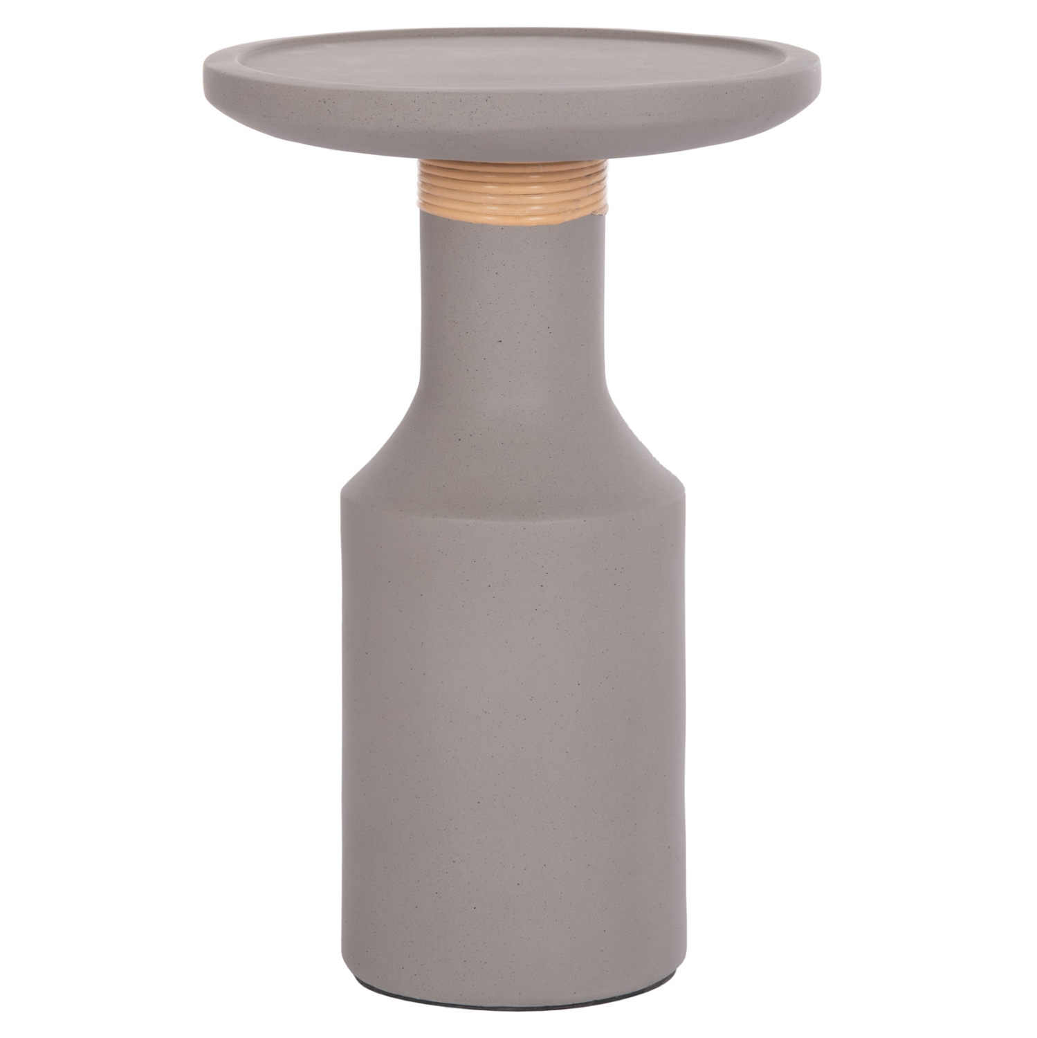 ΒΟΗΘΗΤΙΚΟ ΤΡΑΠΕΖΙ TRED(T) HM18169.03 FIBER CEMENT ΓΚΡΙ-ΦΥΣΙΚΟ RATTAN--Φ40x61Υεκ.